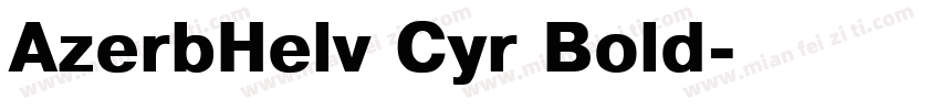 AzerbHelv Cyr Bold字体转换